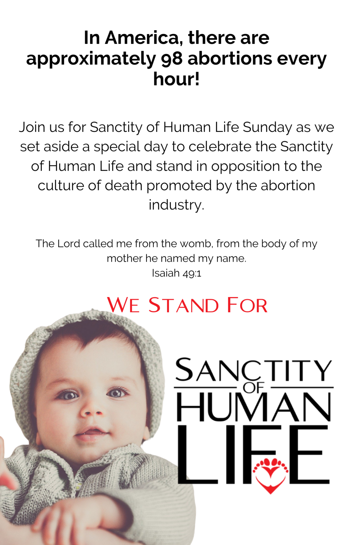 Package 5 Sanctity of Life Sunday